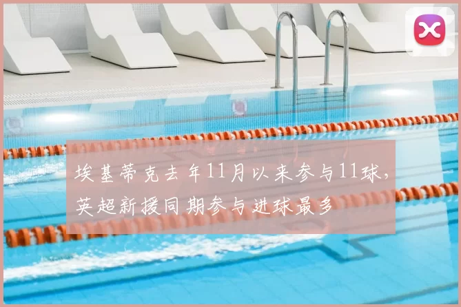 埃基蒂克去年11月以来参与11球，英超新援同期参与进球最多
